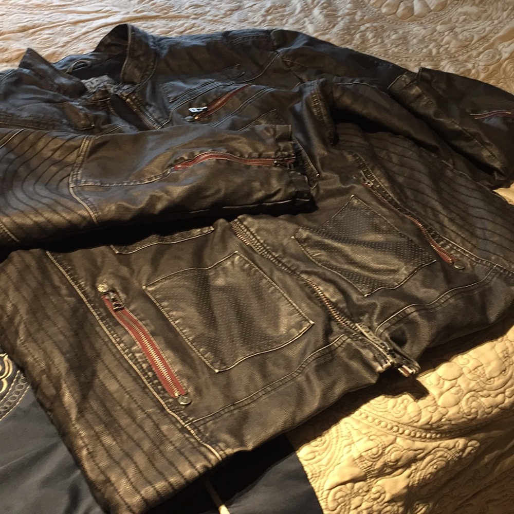 Affliction Faux Leather Riding jacket